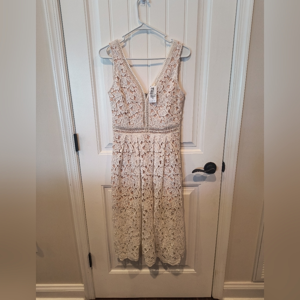 White lace dress